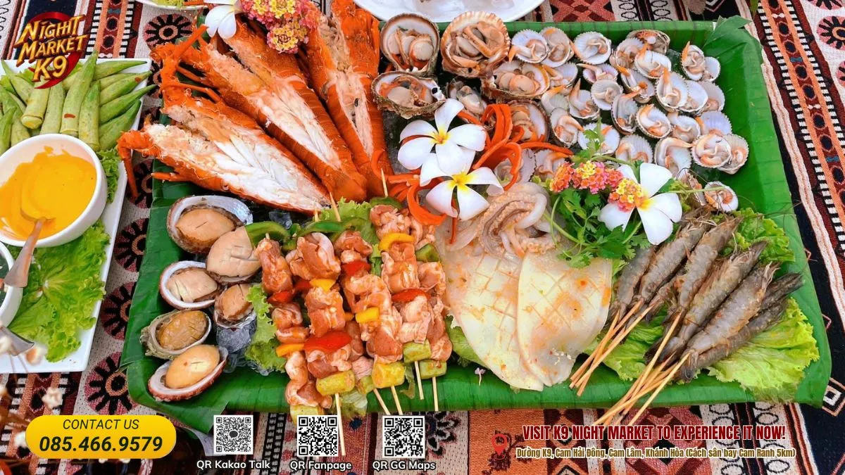 Nhà hàng Eo Gió Bãi Dài Cam Lâm — view biển, hải sản tươi sống
