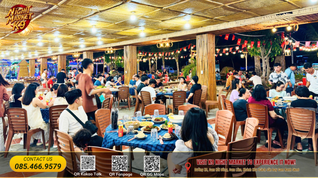 Bàn hải sản tươi tạiNhà hàng Hải Sản Vịnh Cam Ranh