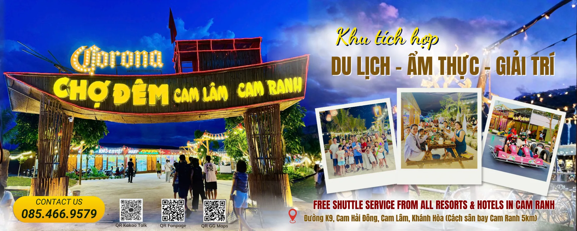 Banner Chợ Đêm Cam Lâm K9